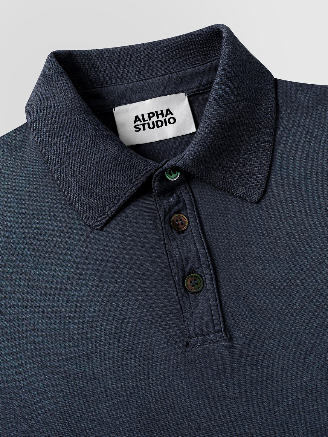 ALPHA STUDIO: POLO ICE COTTON