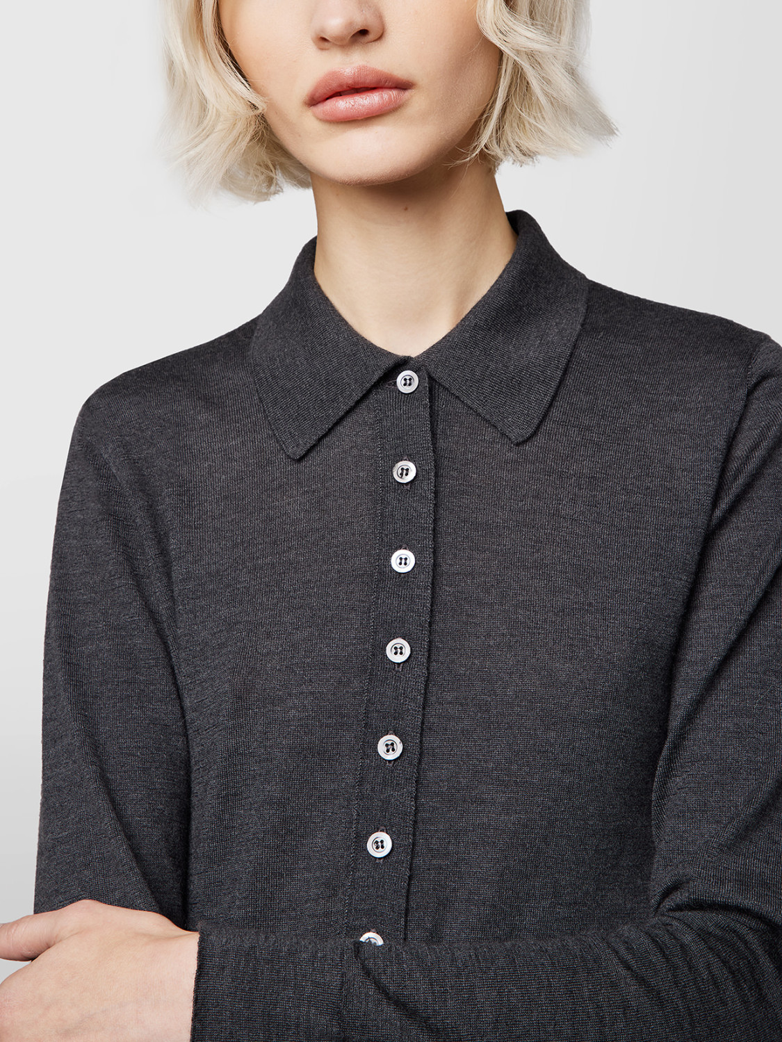 ALPHA STUDIO: POLO SHIRT IN CASHMERE