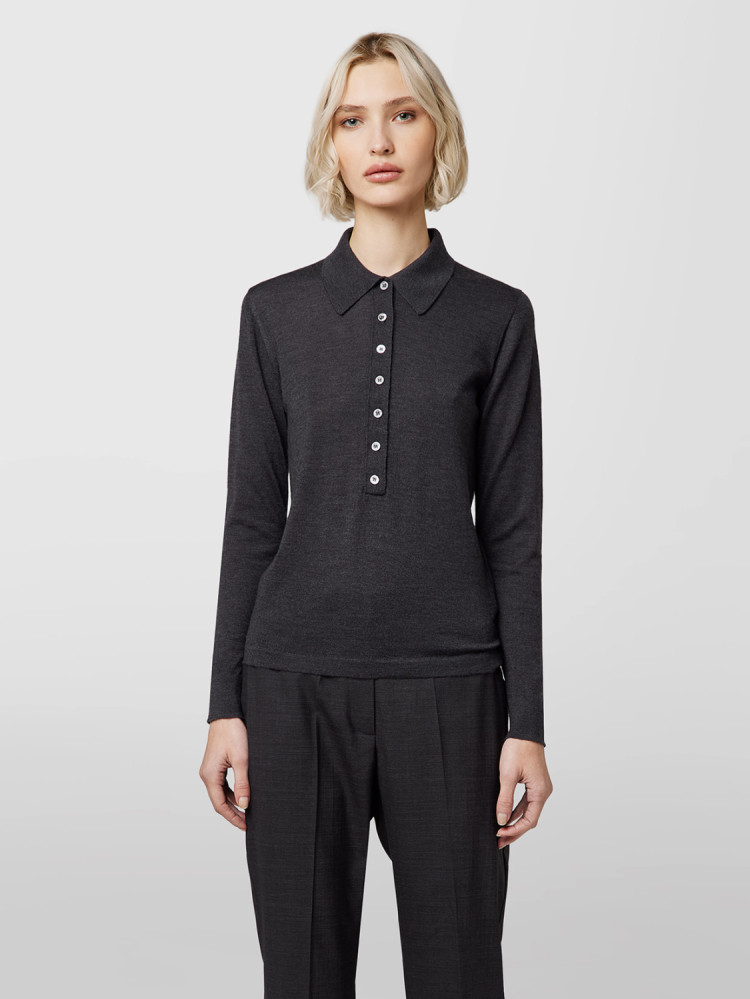 POLO SHIRT IN CASHMERE