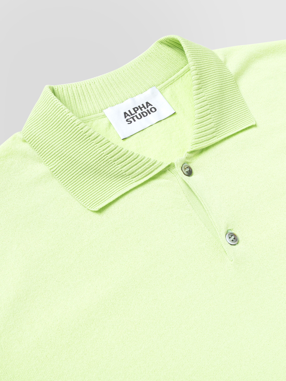 ALPHA STUDIO: POLO EN CREPE TÉCNICO