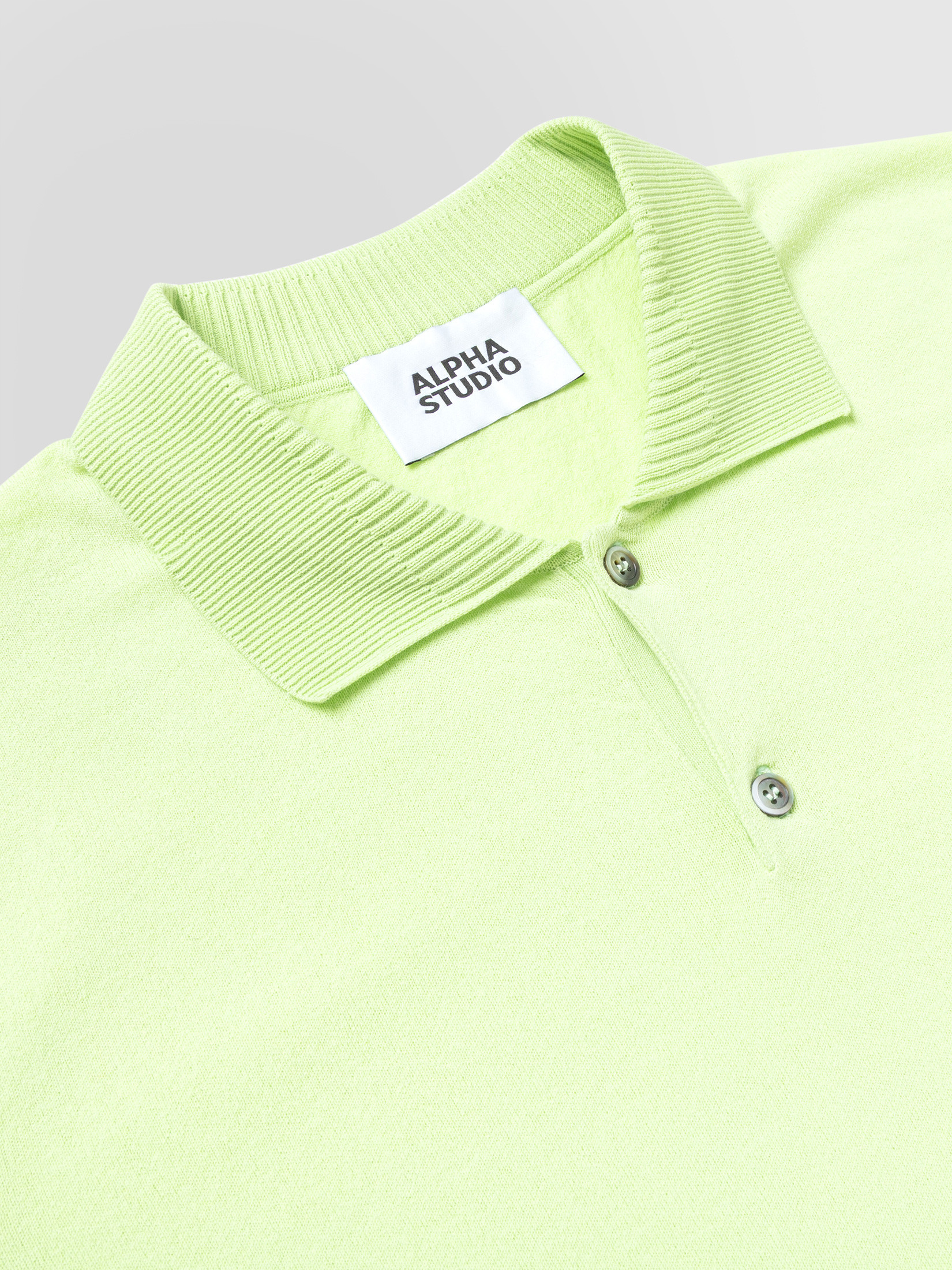 Alpha Studio Polo In Crepe Tecnico