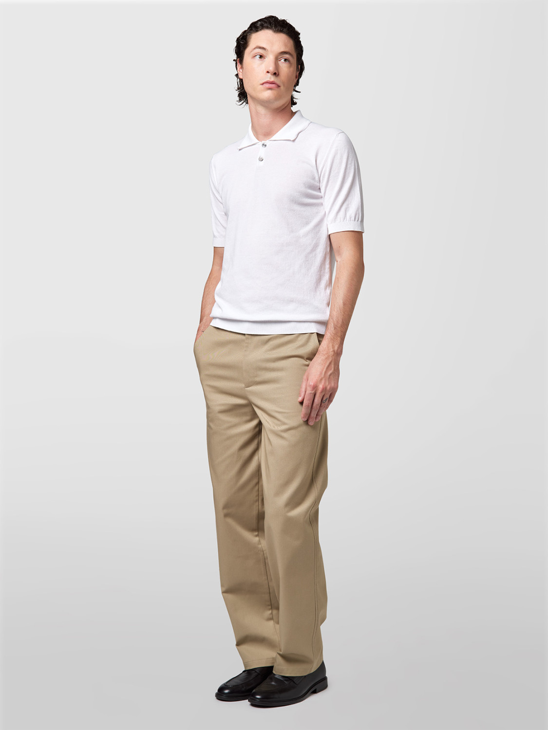 ALPHA STUDIO: POLO EN CREPE TÉCNICO