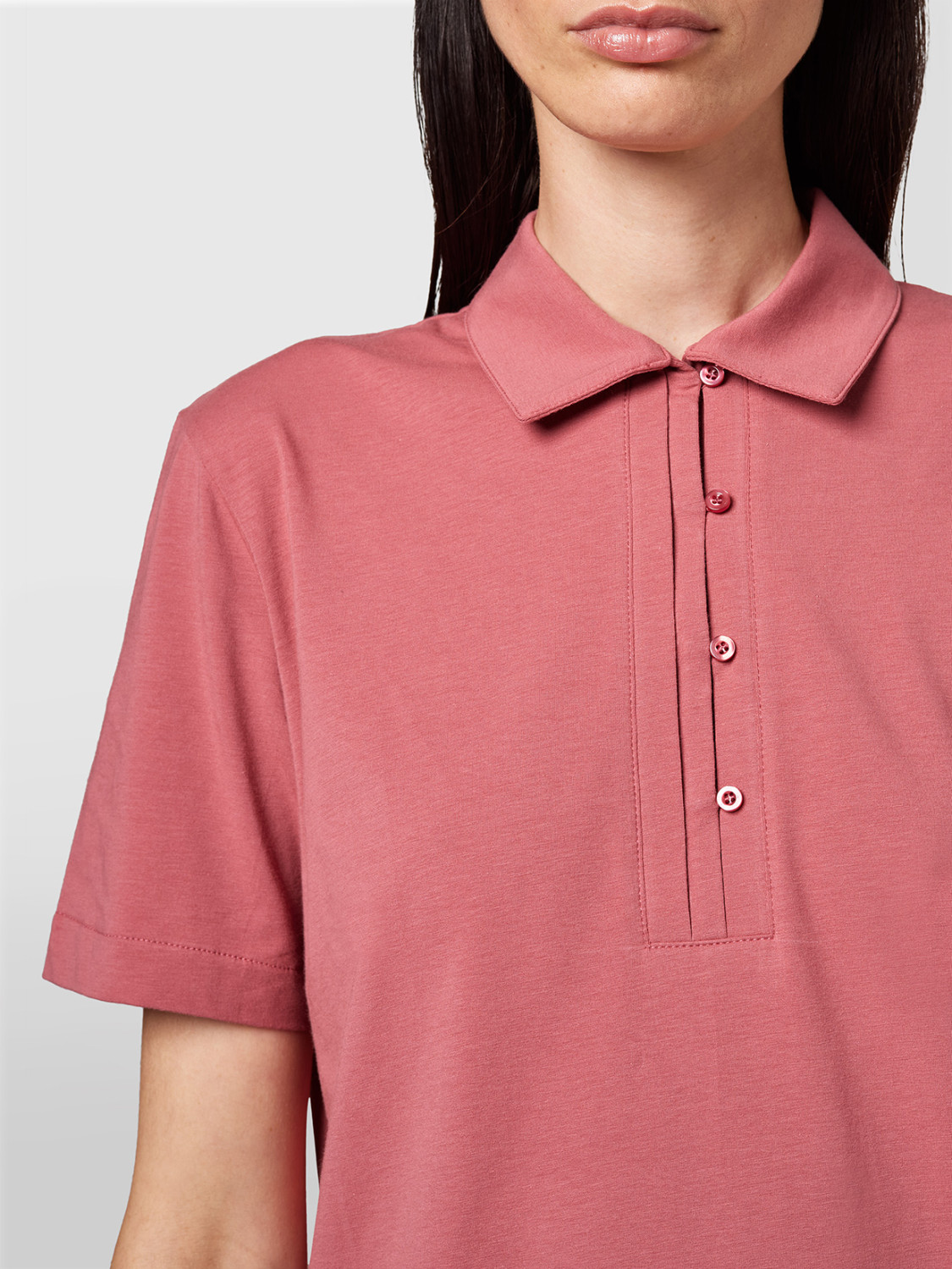 ALPHA STUDIO: STRETCH JERSEY POLO