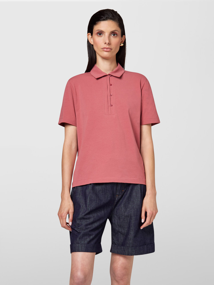 POLO EN JERSEY ÉLASTIQUE