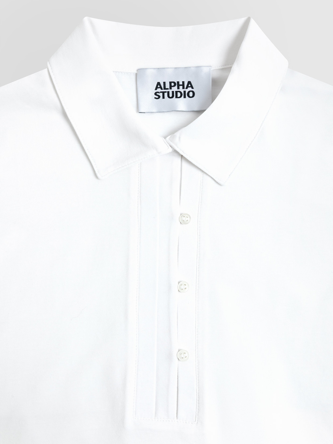ALPHA STUDIO: STRETCH JERSEY POLO