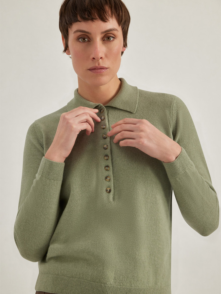 POLO SHIRT IN GEELONG WOOL