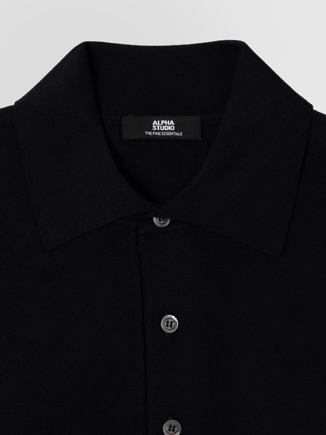 ALPHA STUDIO: POLO SHIRT IN MERINO WOOL