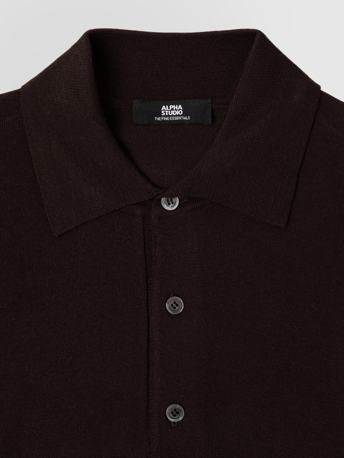 ALPHA STUDIO: POLO EN LANA MERINO