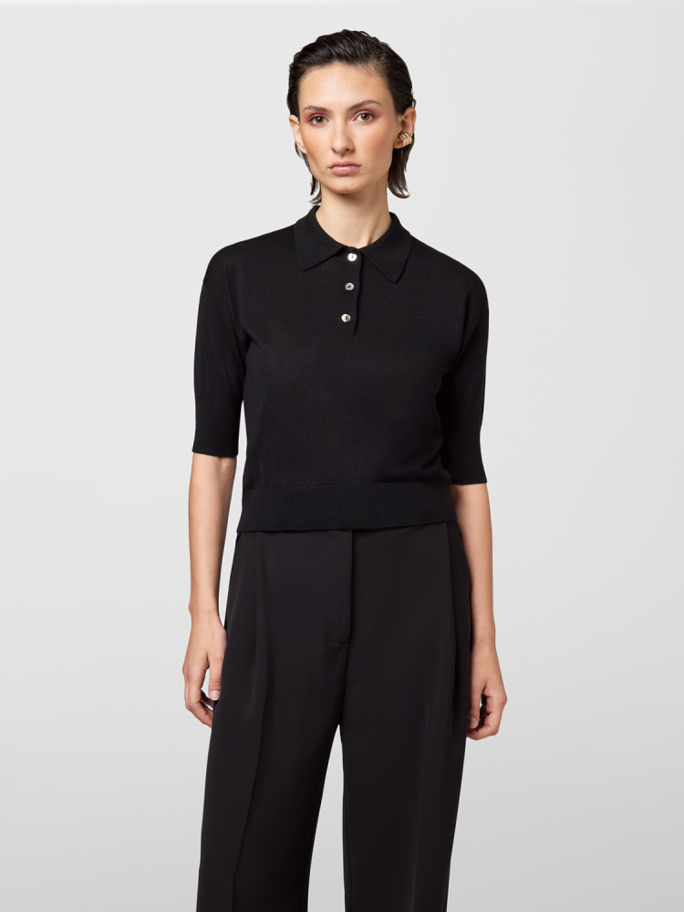 POLO IN SETA E CASHMERE