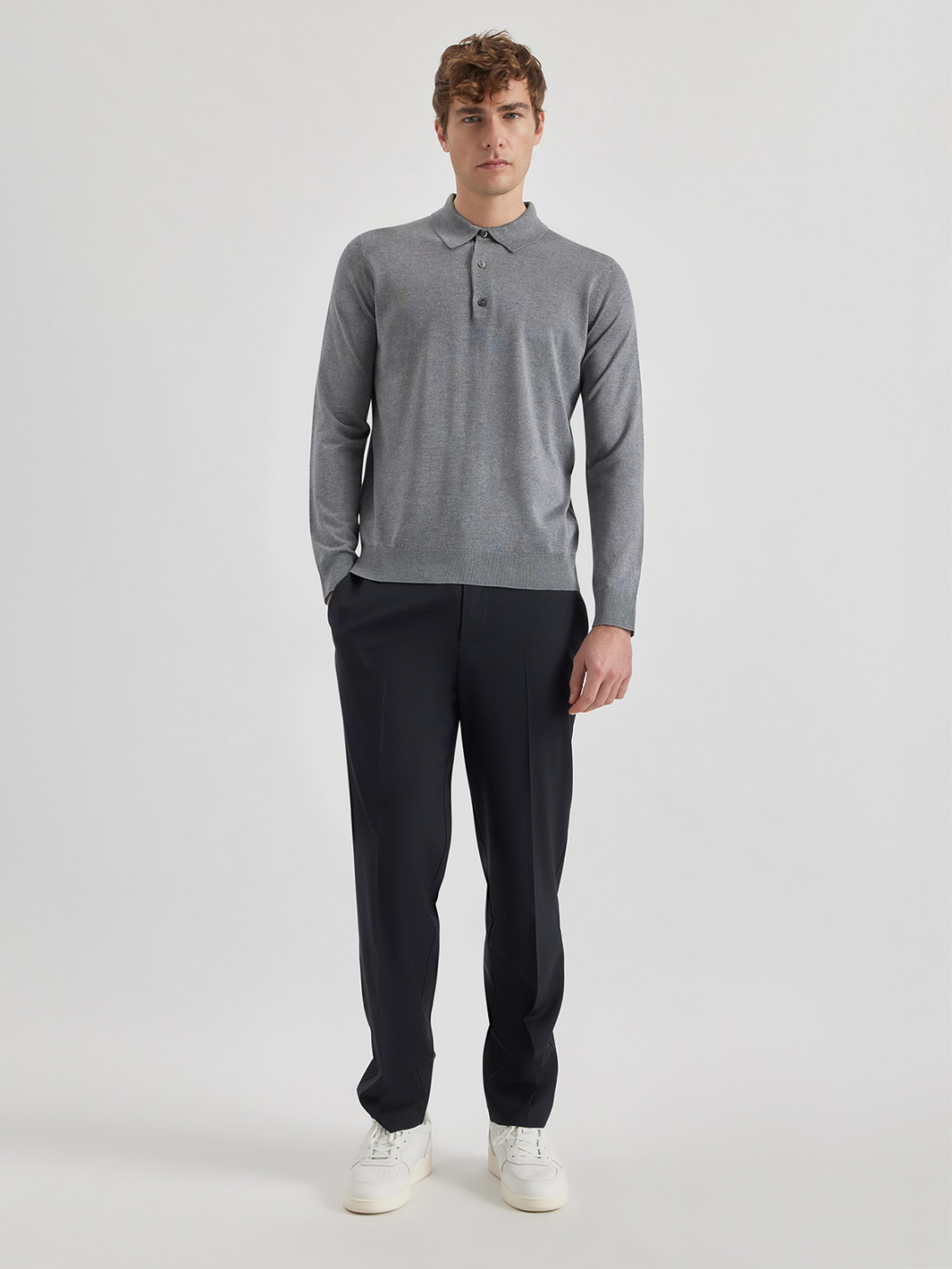 ALPHA STUDIO: POLO IN SETA E CASHMERE