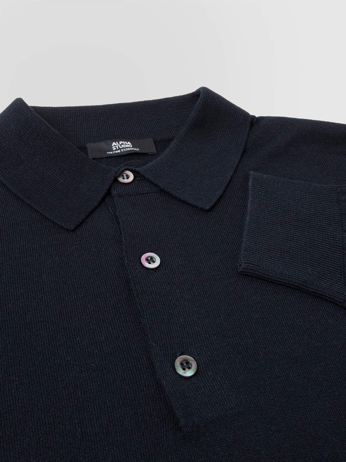 ALPHA STUDIO: POLO IN SETA E CASHMERE