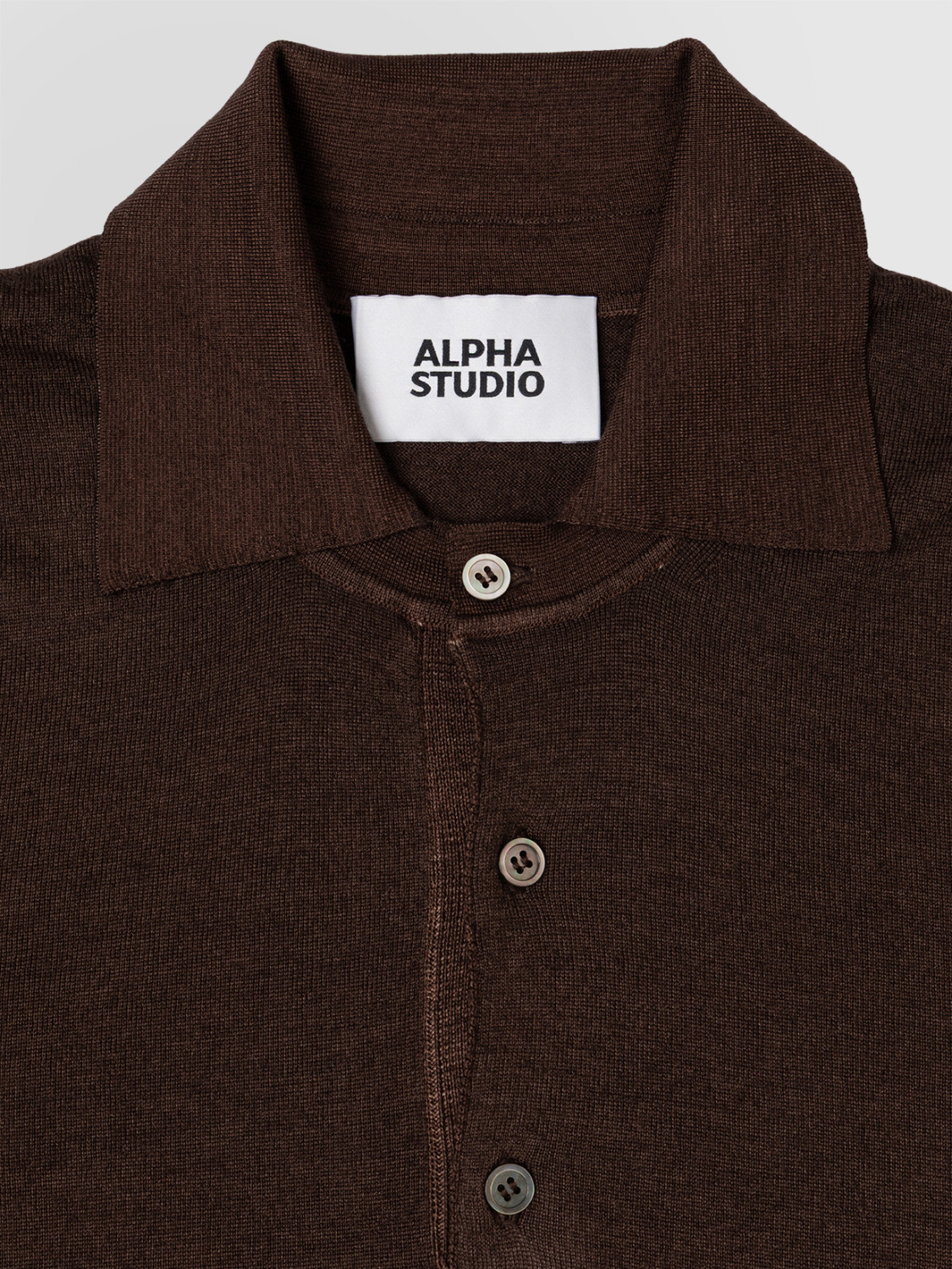 ALPHA STUDIO: POLO LUCIDATO IN MERINOS