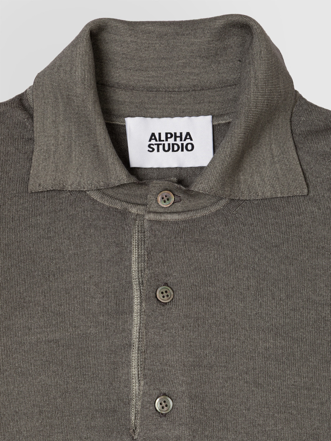 ALPHA STUDIO: POLO LUCIDATO IN MERINOS