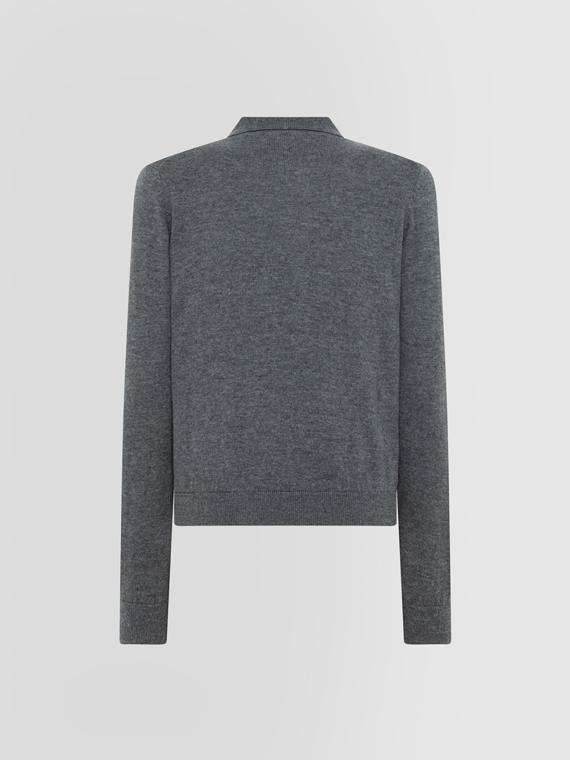 ALPHA STUDIO: LONG SLEEVE RETRO POLO SHIRT