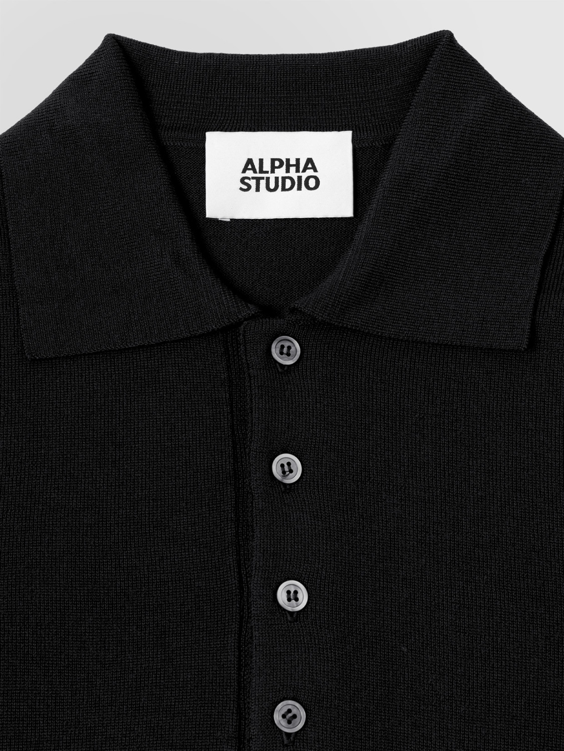 ALPHA STUDIO: POLO SLIM IN MERINOS