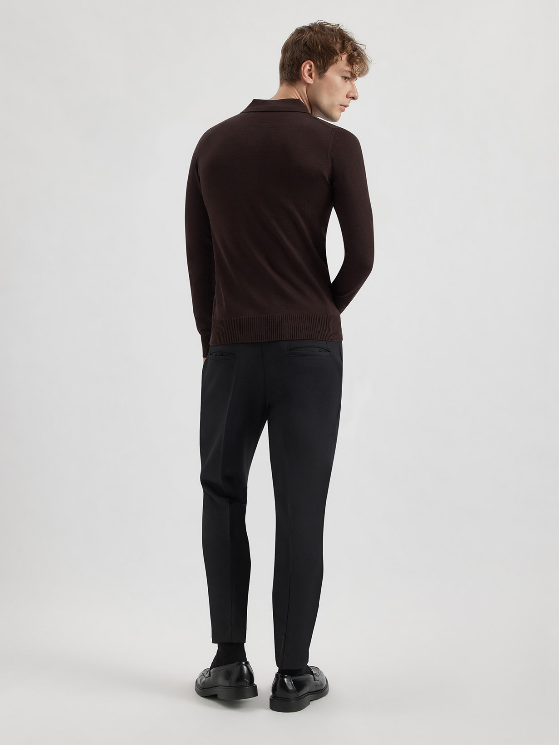 ALPHA STUDIO: POLO SLIM IN MERINOS