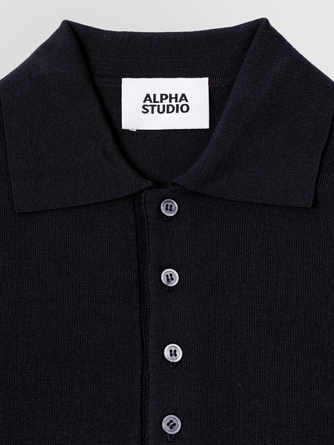 ALPHA STUDIO: POLO SLIM IN MERINOS