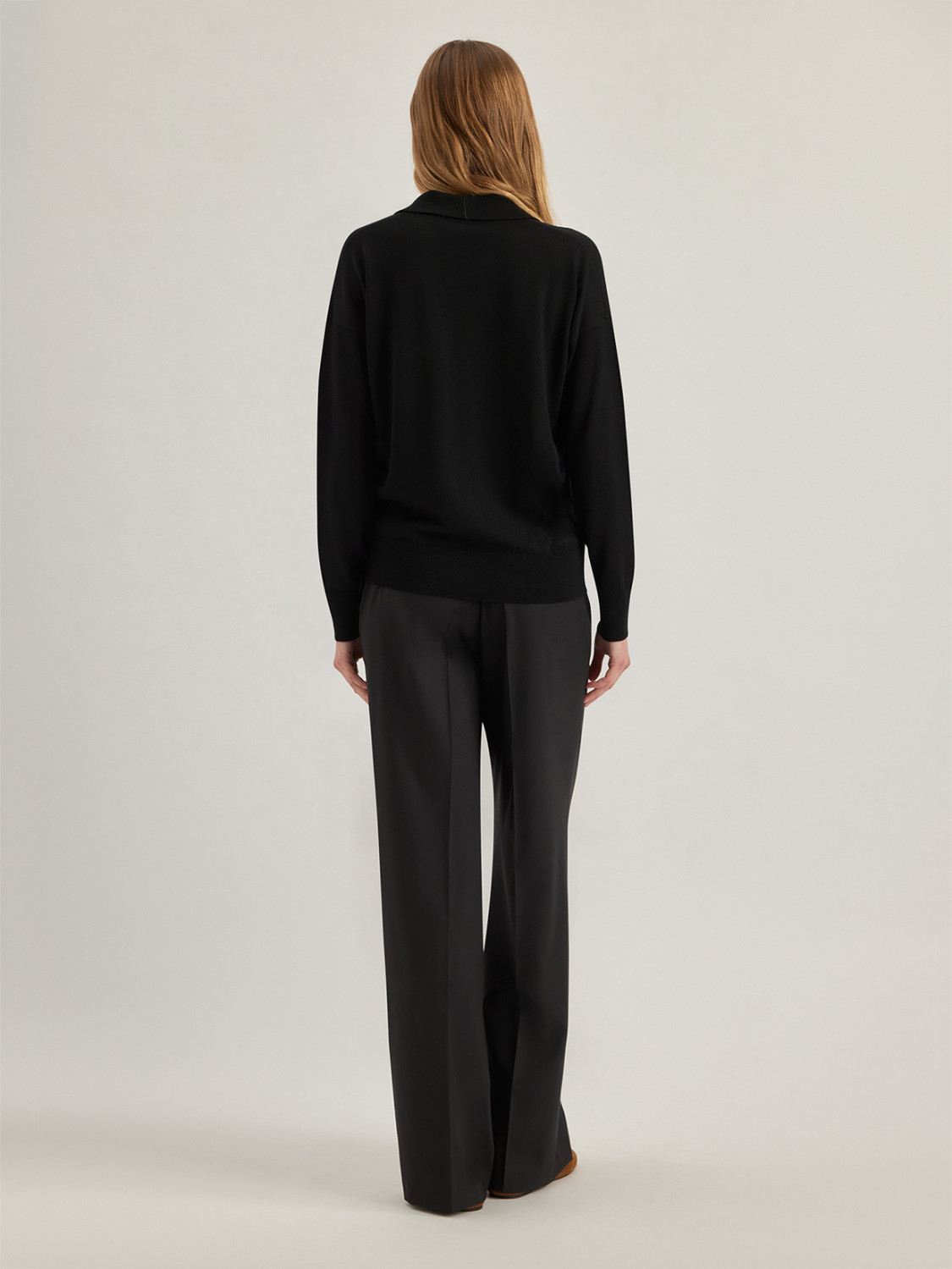ALPHA STUDIO: POLO V EN LANA MERINO