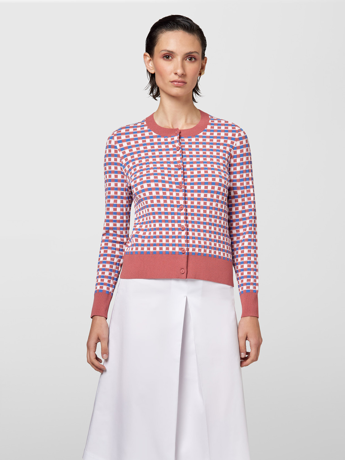 ALPHA STUDIO: REBECCA JACQUARD CHECK