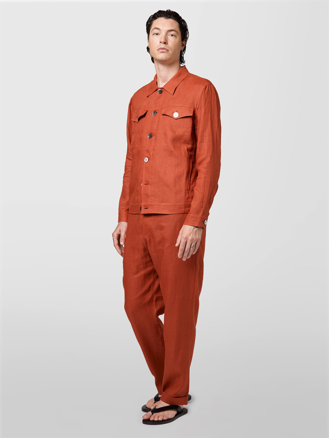 ALPHA STUDIO: SAHARIANA BOXY DE LINO