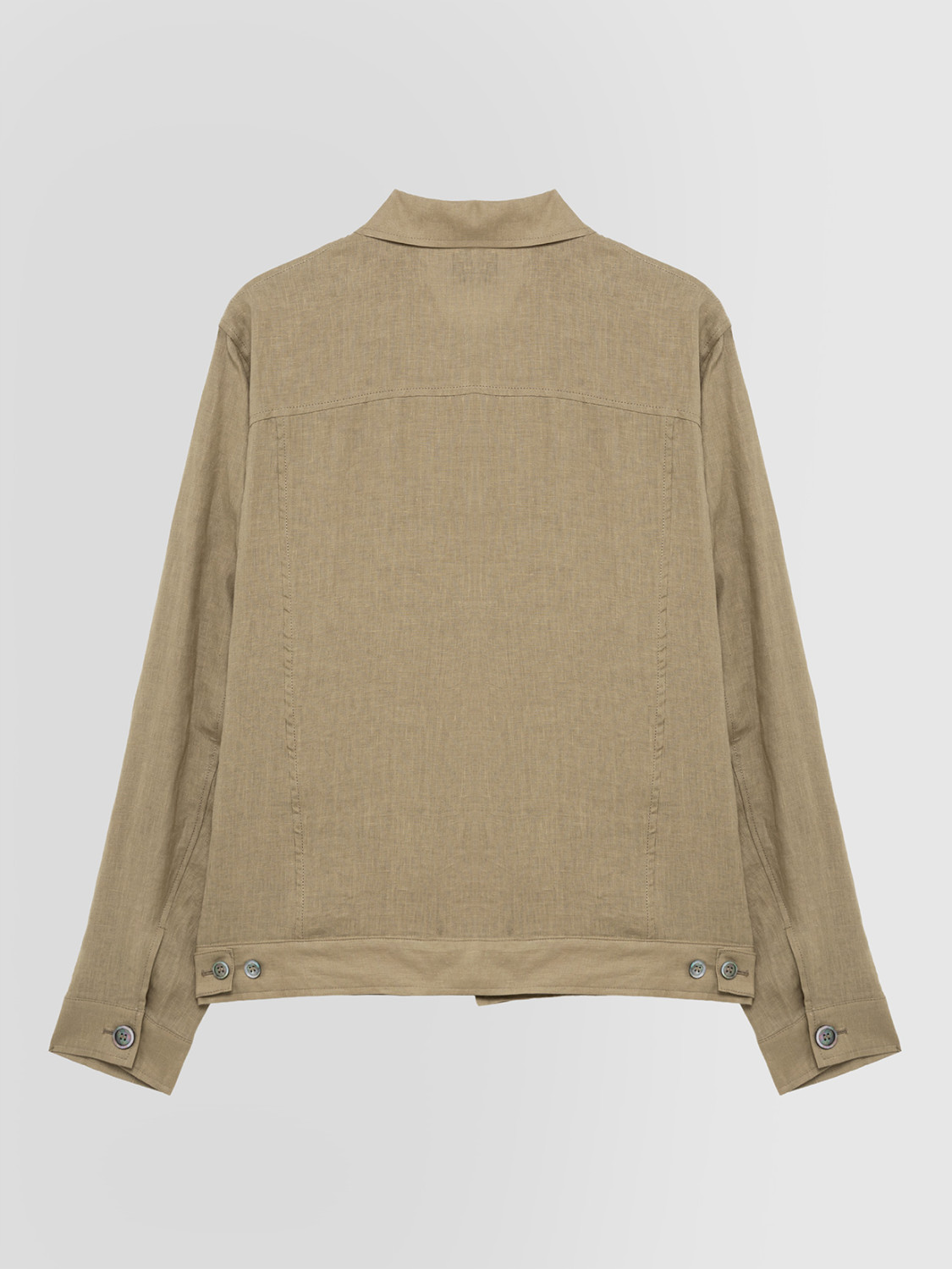 ALPHA STUDIO: LINEN BOX SHIRT