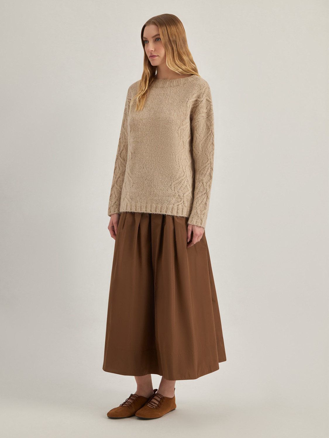 ALPHA STUDIO: SCOLLO A BARCA METALIZED IN ALPACA