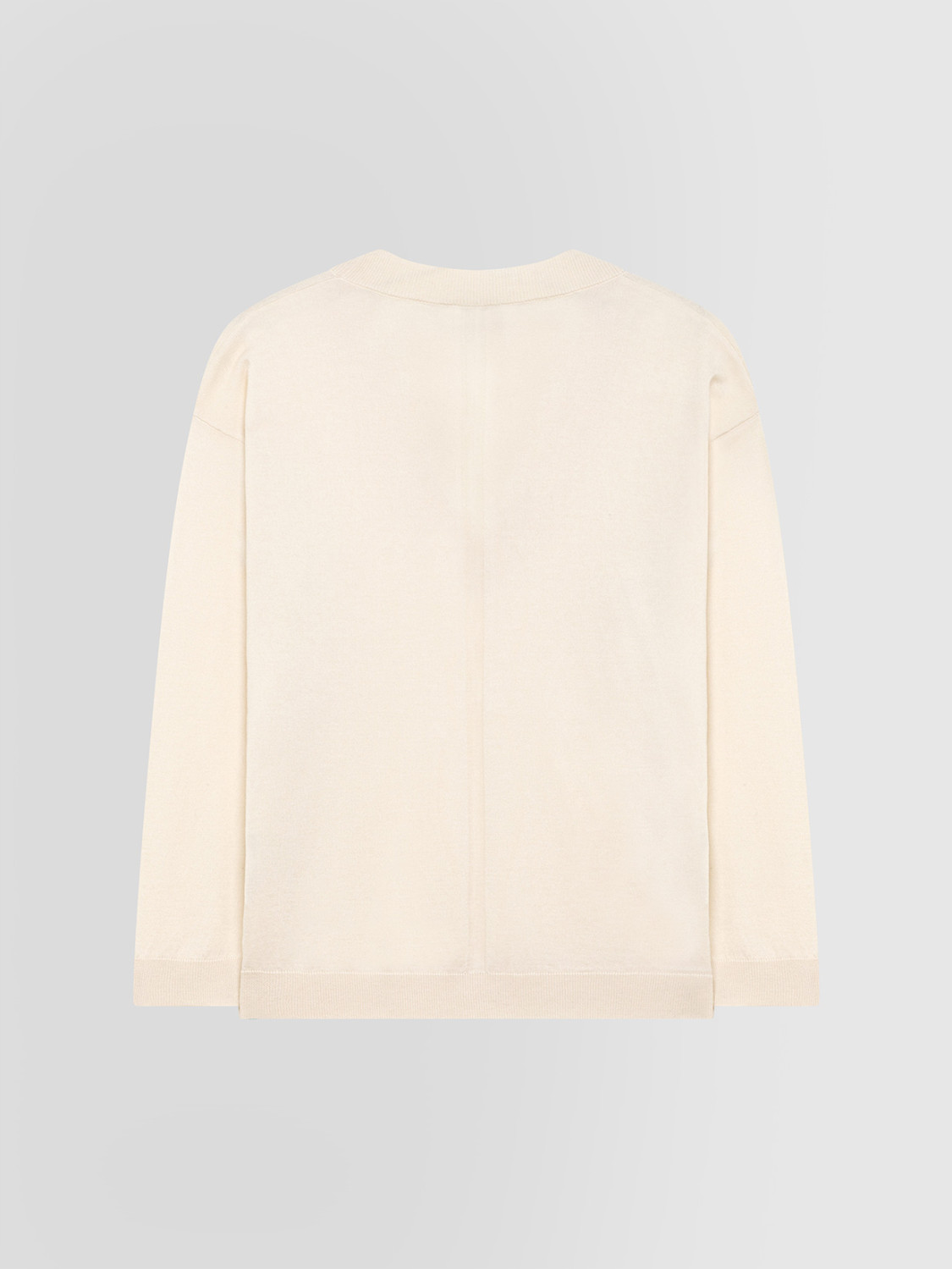 ALPHA STUDIO: V-NECK SILK AND CASHMERE