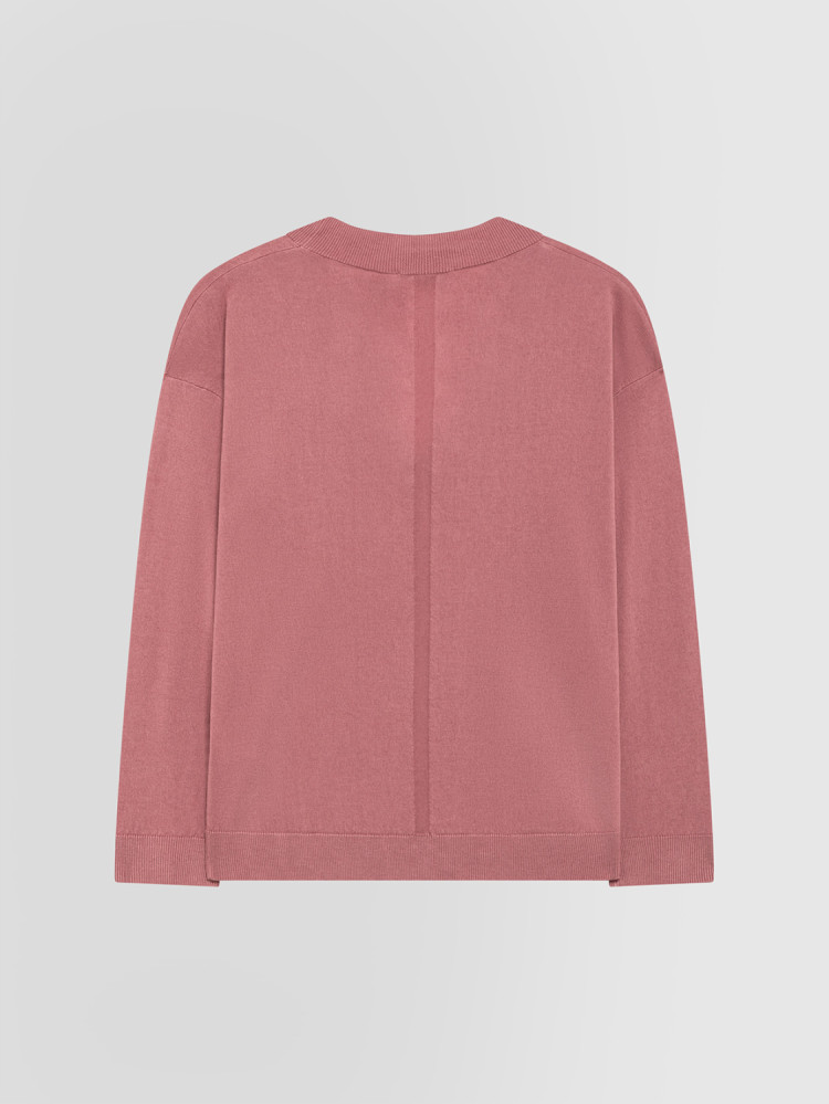 SCOLLO A V SETA E CASHMERE