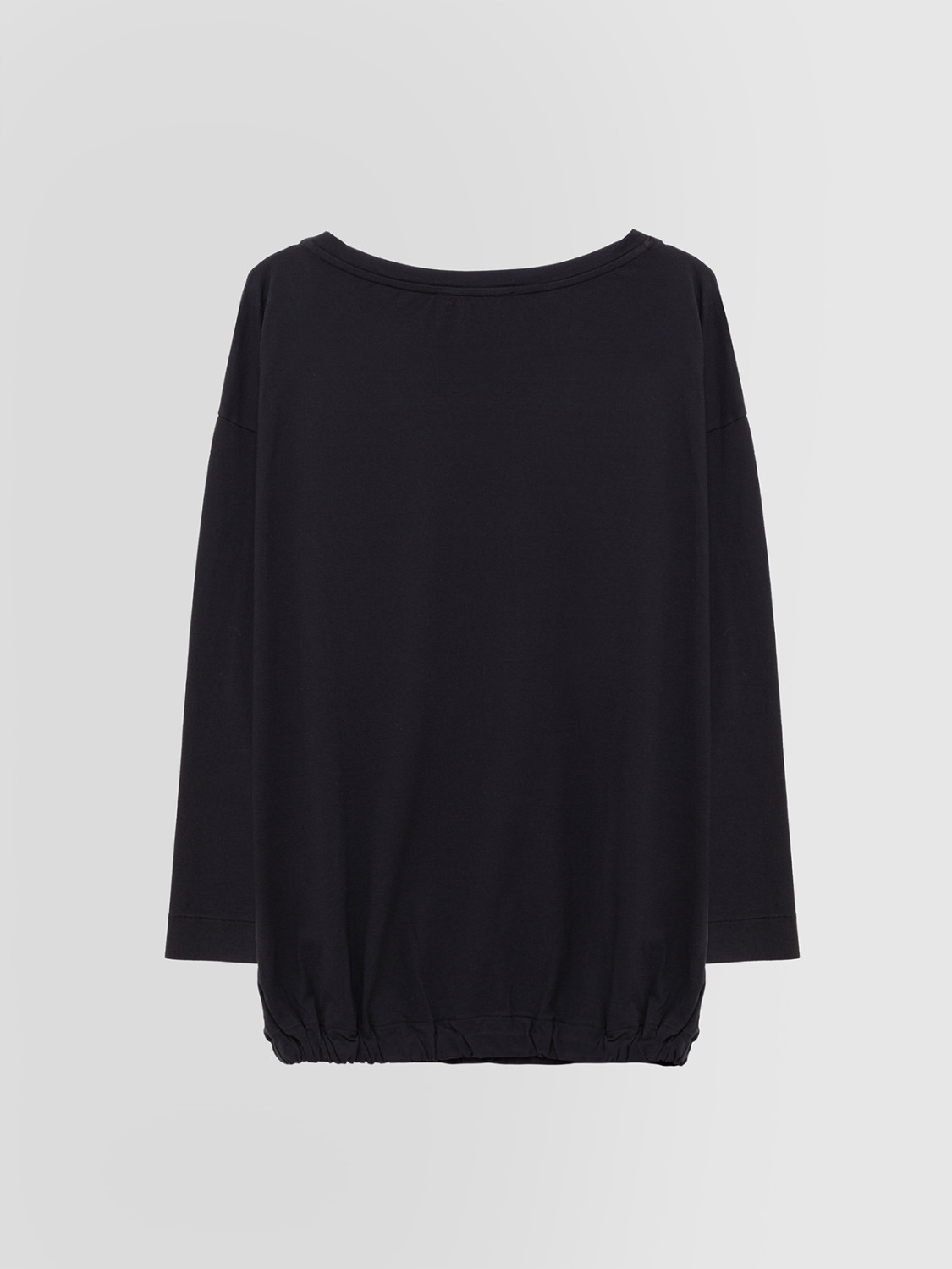 ALPHA STUDIO: BOAT NECK ICE COTTON