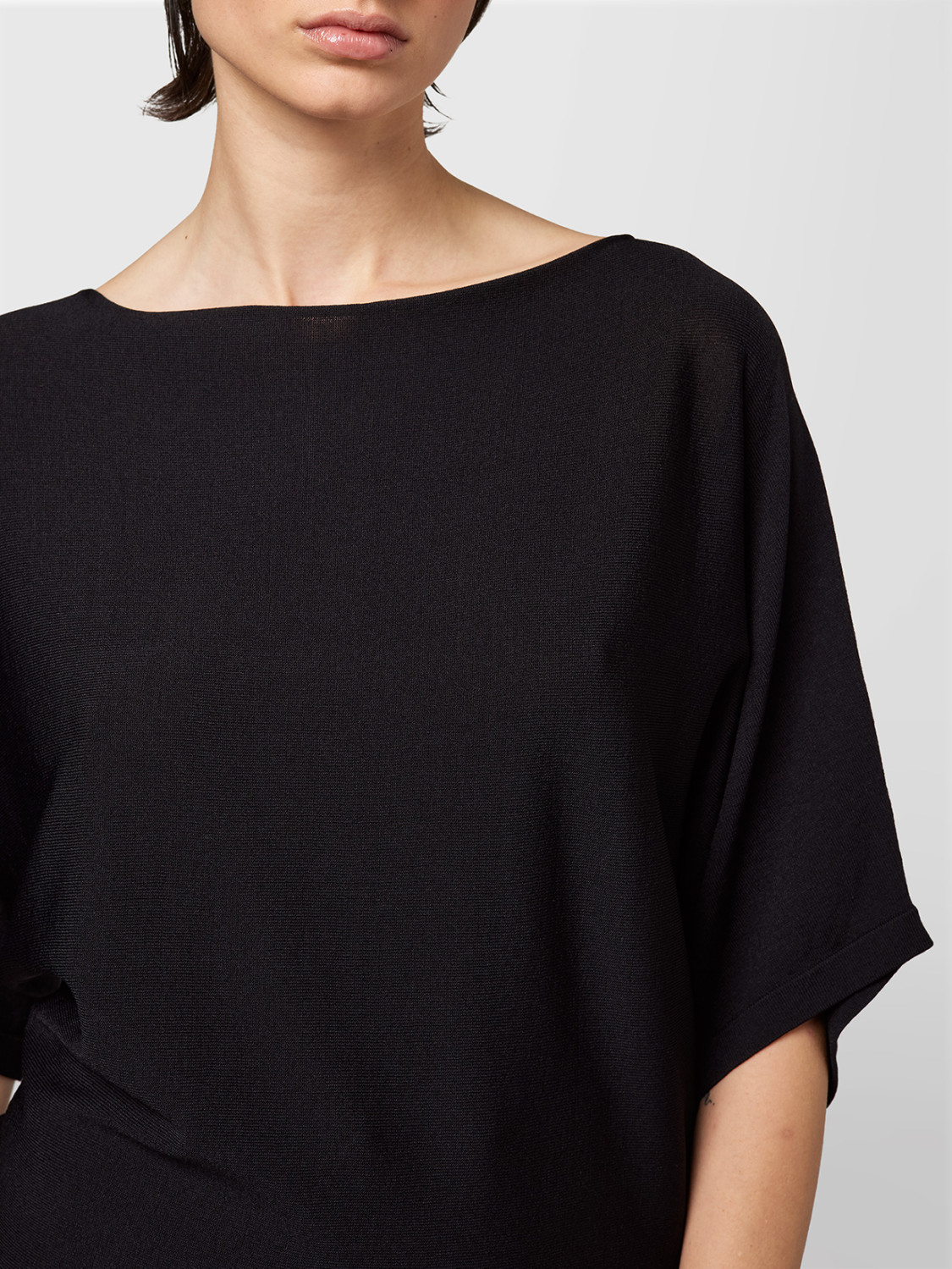 ALPHA STUDIO: BOAT NECK TAILORED