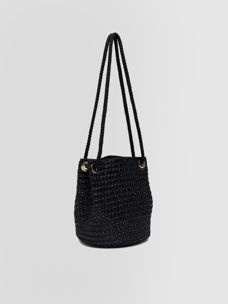 SEAU TRESSÉ AVEC POIGNÉES EN CORDES