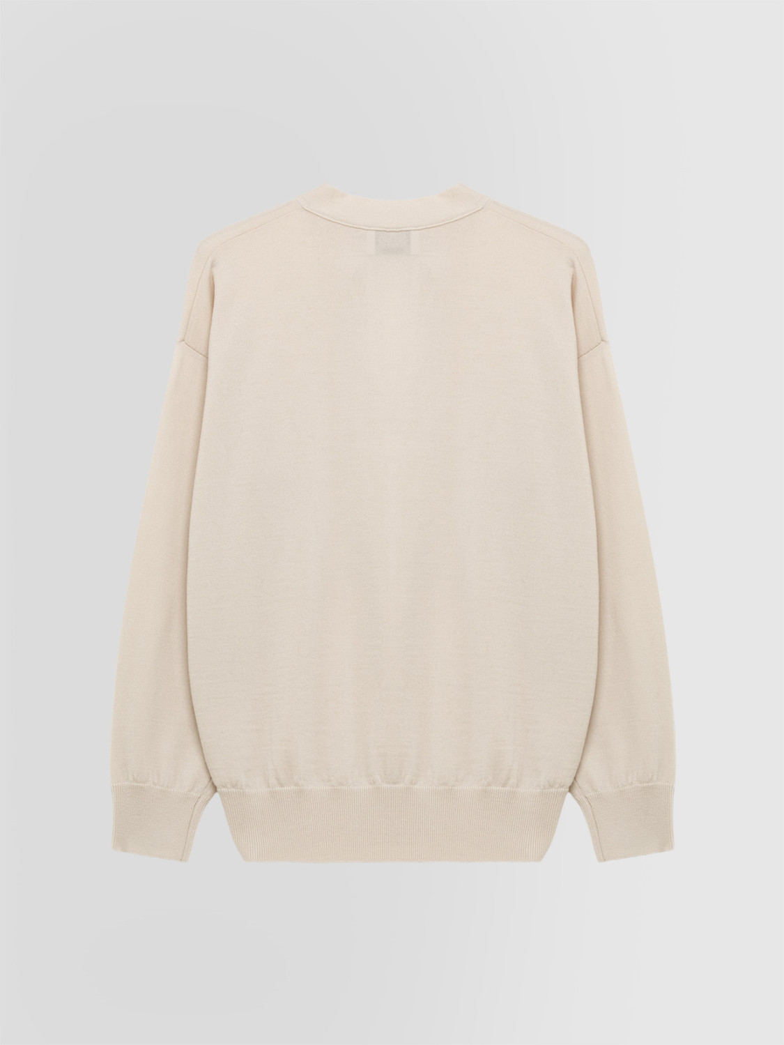 ALPHA STUDIO: JERSEY SERAFINO CON CUELLO BUFANDA EN LANA MERINO