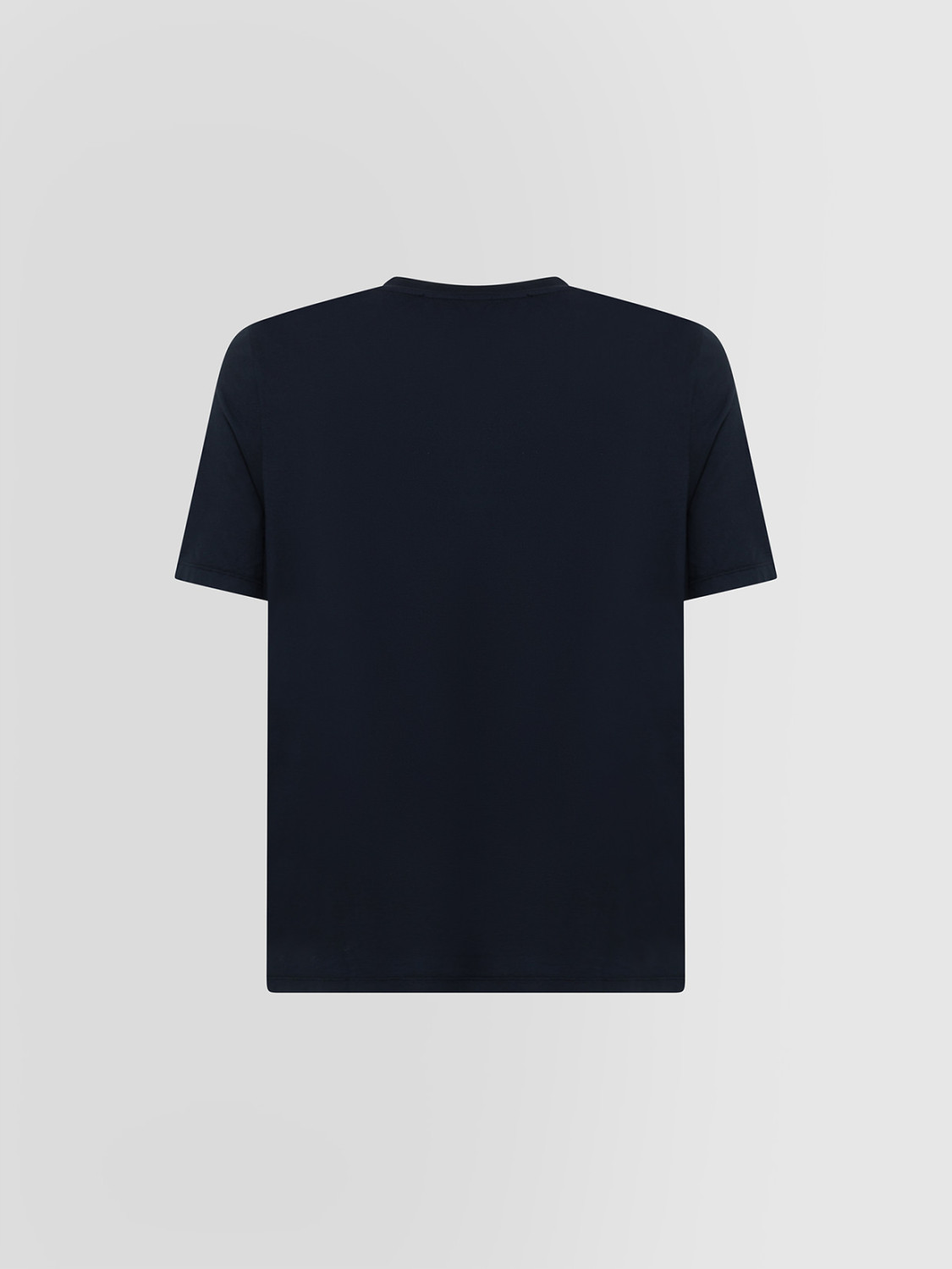 ALPHA STUDIO: CREW NECK T-SHIRT SWEATER IN ICE COTTON