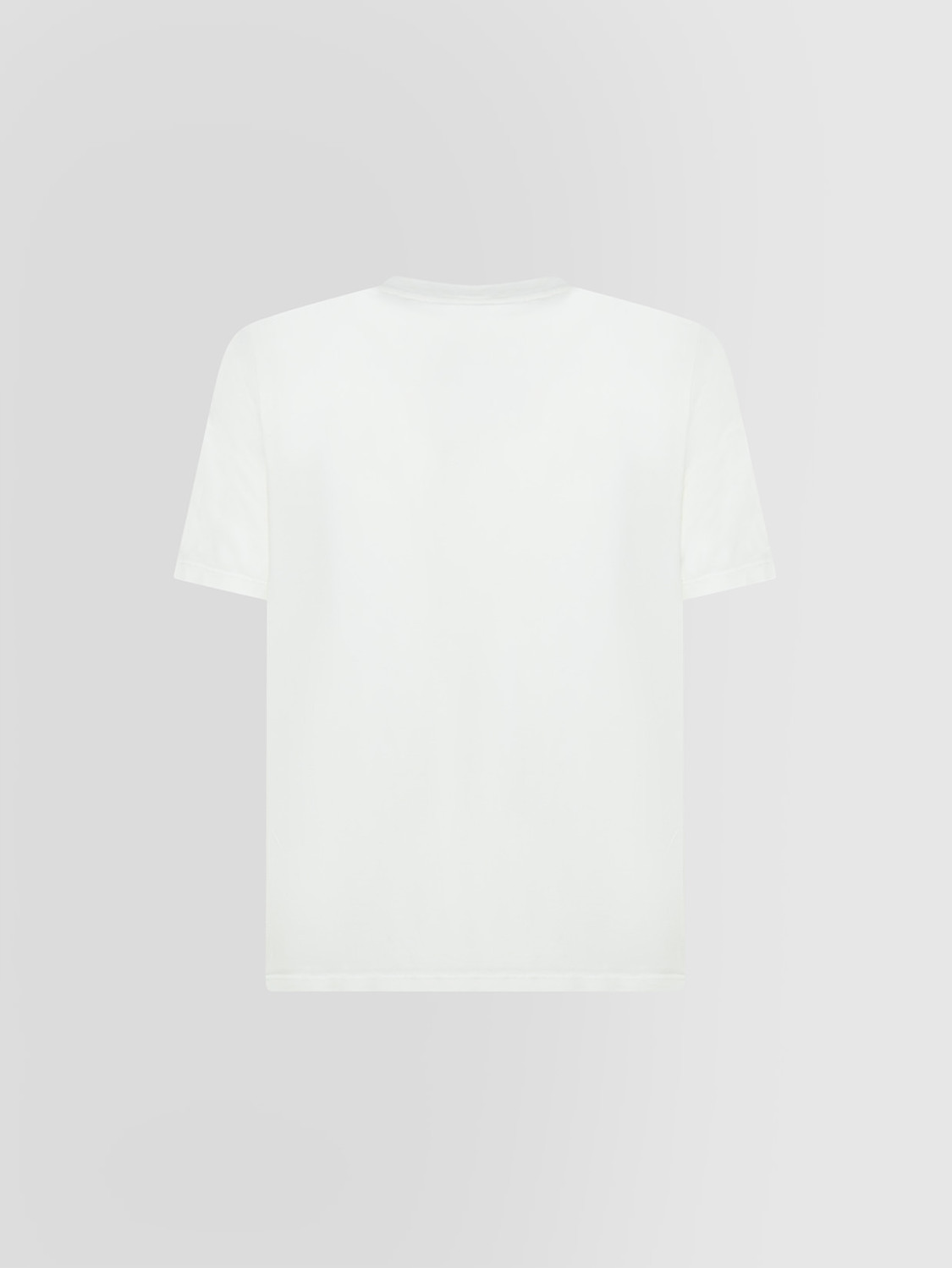 ALPHA STUDIO: CREW NECK T-SHIRT SWEATER IN ICE COTTON