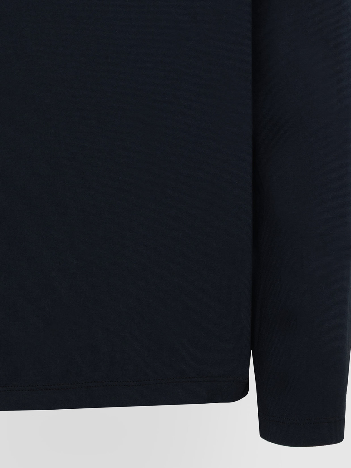 ALPHA STUDIO: LONG SLEEVE CREW NECK T-SHIRT SWEATER IN ICE COTTON