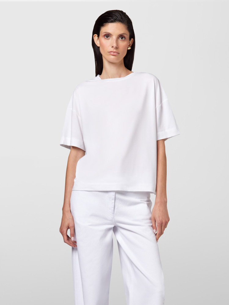 T-SHIRT GIROCOLLO IN JERSEY