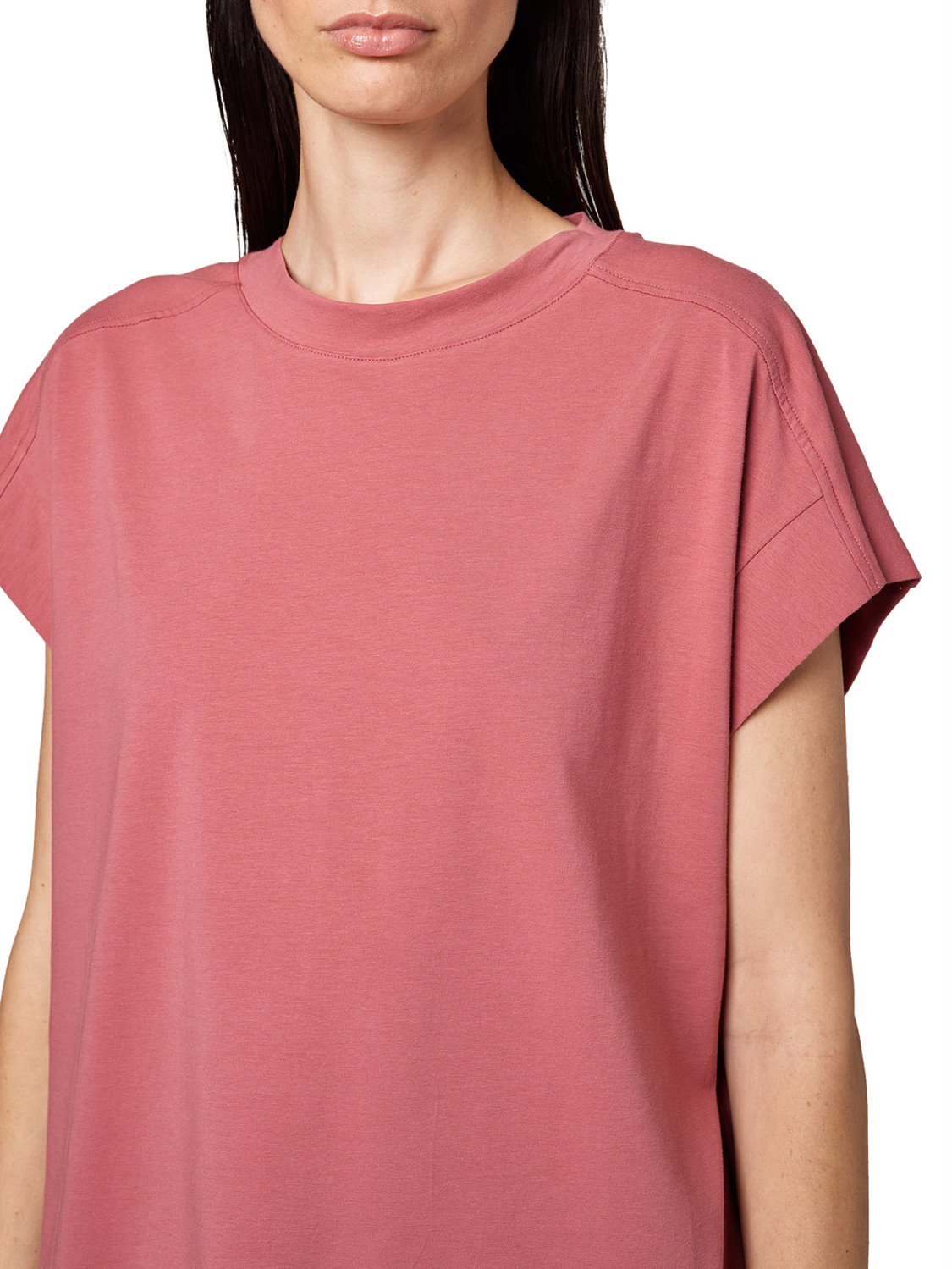 ALPHA STUDIO: STRETCH JERSEY T-SHIRT
