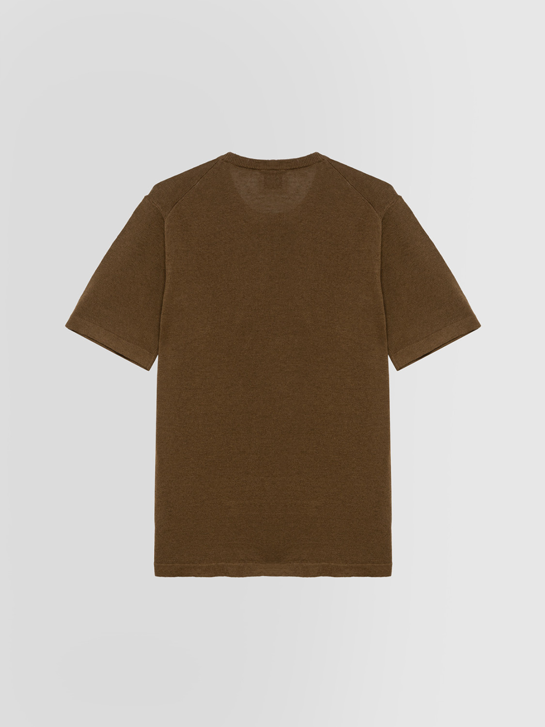 ALPHA STUDIO: LINEN AND COTTON T-SHIRT