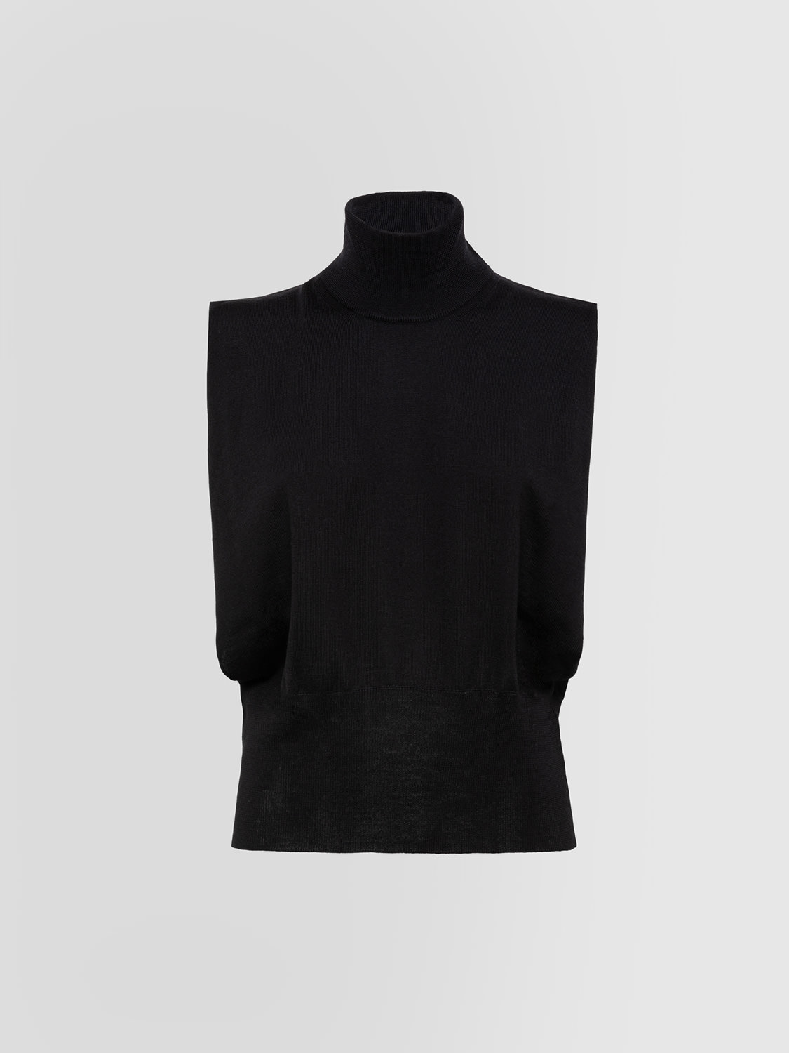 ALPHA STUDIO: DIFFERENT SHAPES HIGH NECK SWEATER