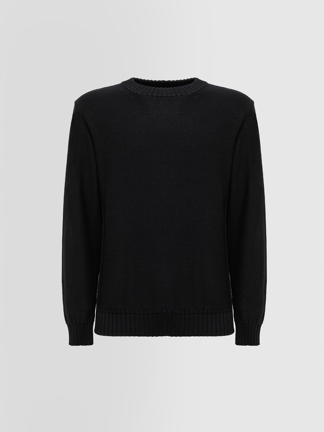 ALPHA STUDIO: CREW NECK WITH BUTTONS