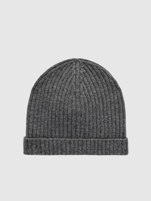 ALPHA STUDIO RIBBED HAT IN CASHMERE
