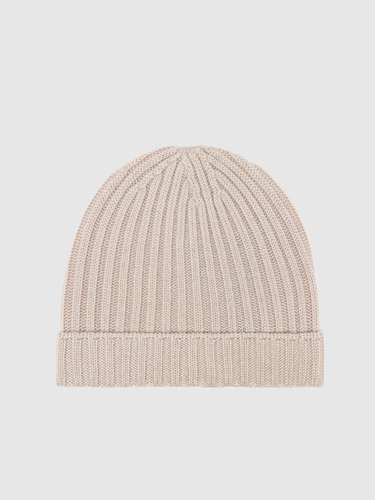 ALPHA STUDIO RIBBED HAT IN WOOL