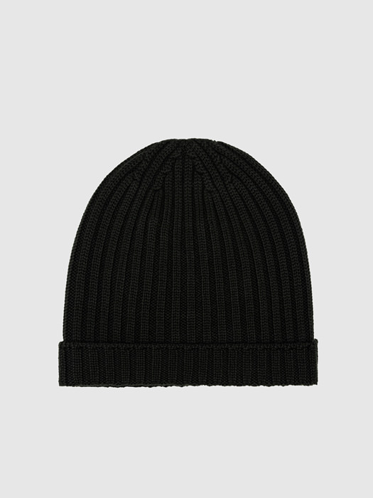 ALPHA STUDIO RIBBED HAT IN WOOL