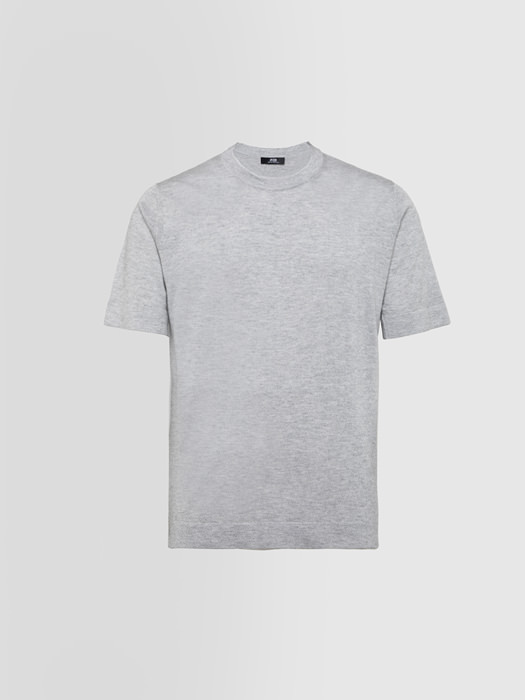 ALPHA STUDIO: T-SHIRT IN SILK AND CASHMERE